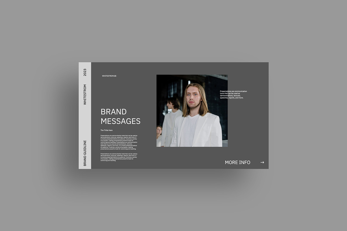 Whitestrom Brand Guide PPTX, a Presentation Template by Identy Studio (Photo 3 of 10)