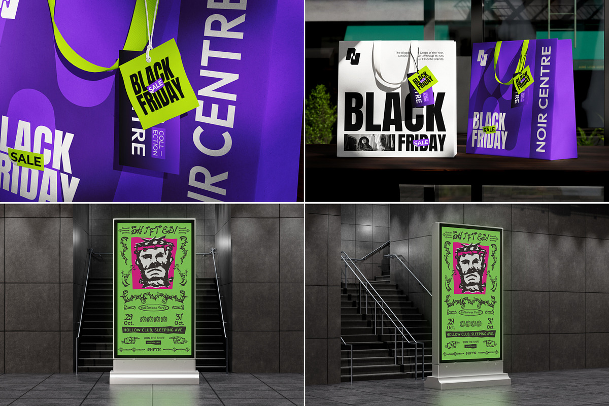 34 Black Friday Campaign Mockup, an Advertising Mockup by Vitora Mockup (Photo 6 of 11)