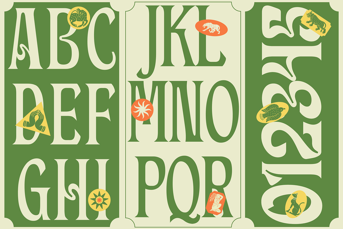 SP GELASKY Psychedelic Font, a Serif Font by Sup.Port Studio (Photo 13 of 16)