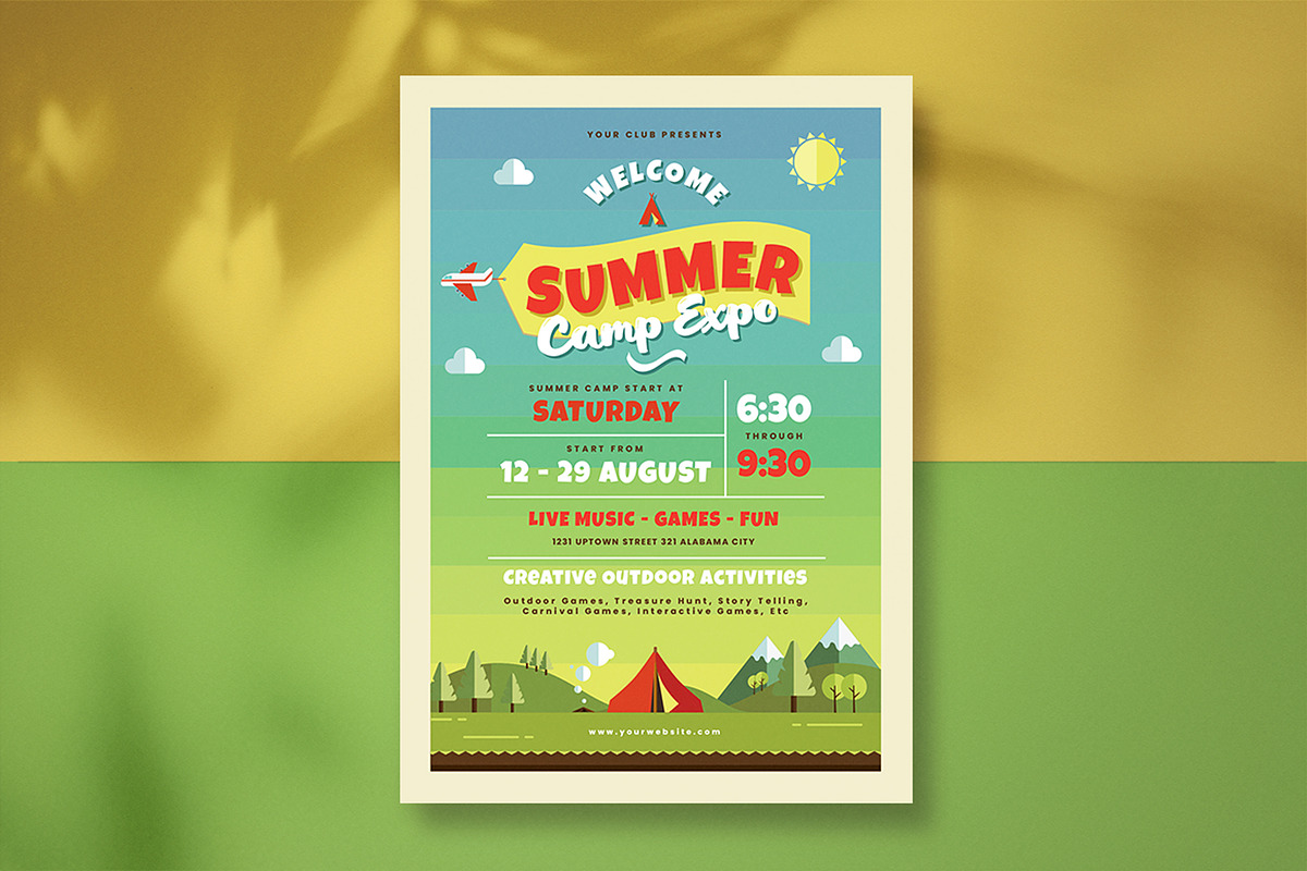 Bundle Summer Camp Flyer, a Flyer Template by Totem Design Studio (Photo 2 of 4)