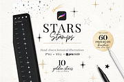 60 Stars Procreate PNG SVG, a Brush Add-On by LaurenceVArtiste (Thumbnail 1 of 7)