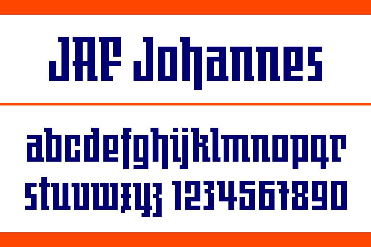 JAF Johannes, a Sans Serif Font by Just Another Foundry (Photo 1 of 3)