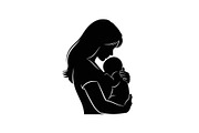 50 Mother and Baby Love Silhouette S, an Illustration by Designs_River (Thumbnail 46 of 51)
