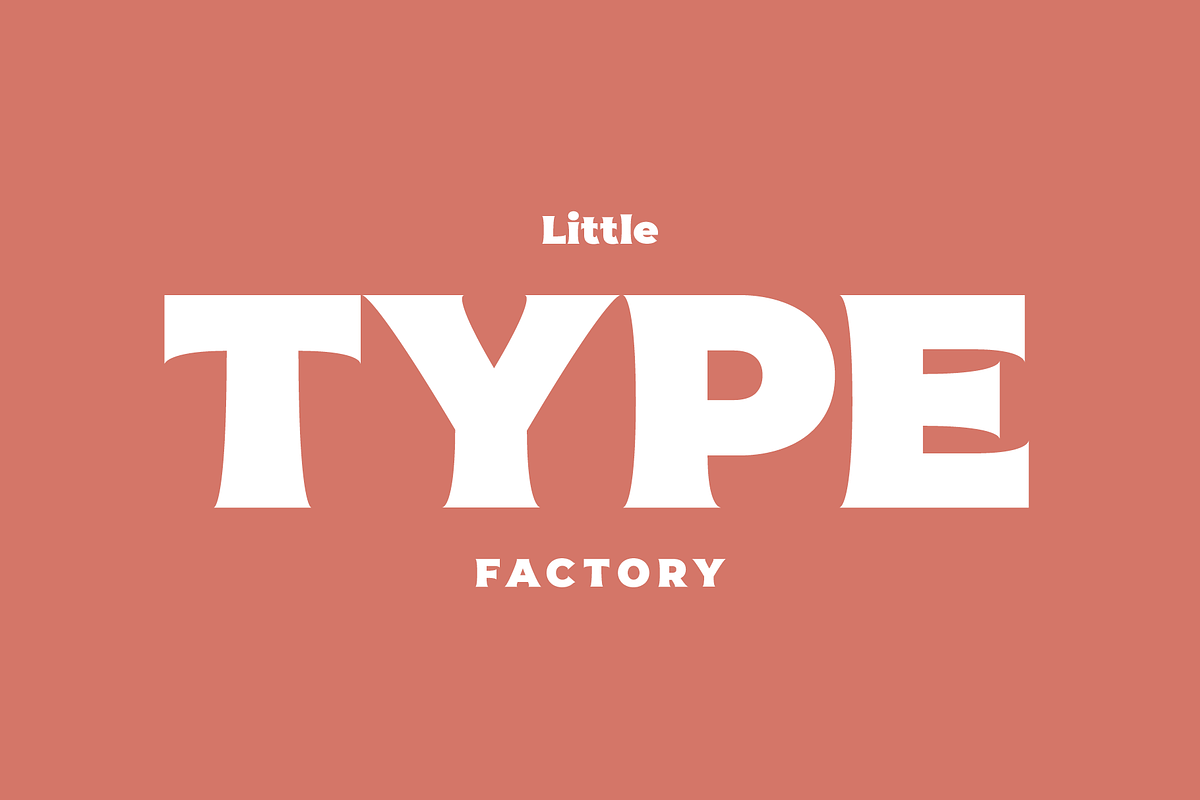 Flared - a logo font or brand font, a Font by Little Type Factory (Photo 7 of 8)