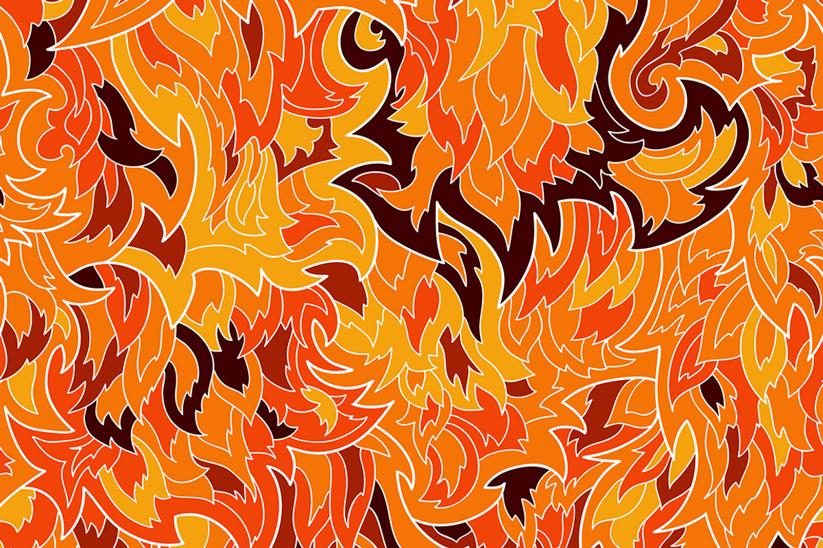 Seamless fur or flame pattern preview 2