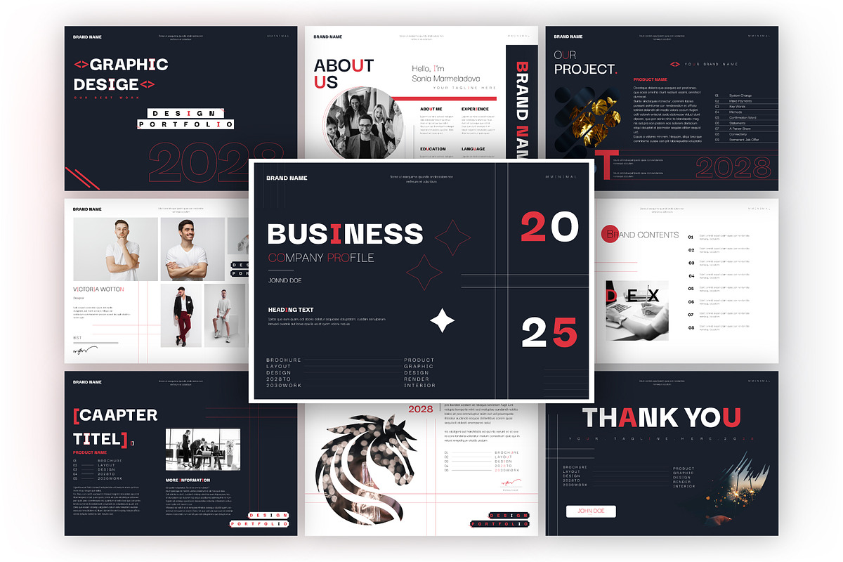 Business Company Profile Template, a Brochure Template by PixelWink (Photo 1 of 3)