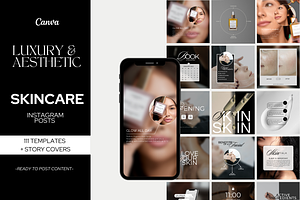 Skincare Instagram Templates Canva