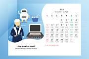 2020 Calendar - Muslim Scientist, a Stationery Template by Ted-sign (Thumbnail 34 of 39)