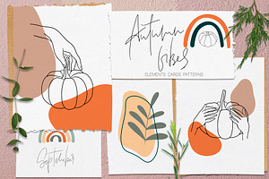 Autumn Vibes. Line art