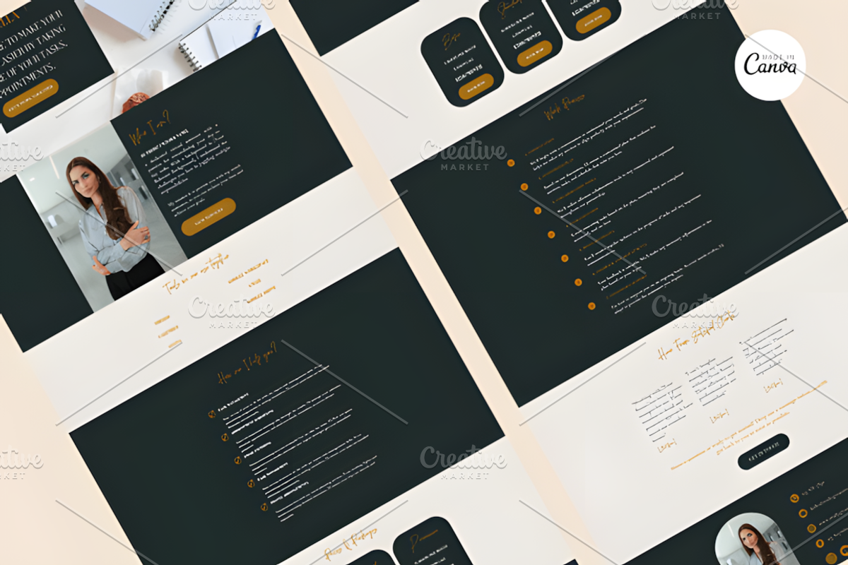 Canva Website for Virtual Assistant, a Design Template by Ink Gallery (Photo 2 of 3)