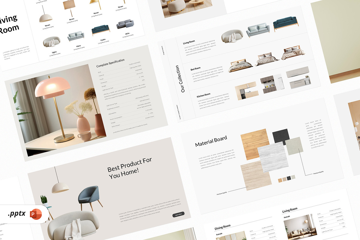 Furniture Catalog Powerpoint, a Presentation Template by kylyman (Photo 1 of 6)