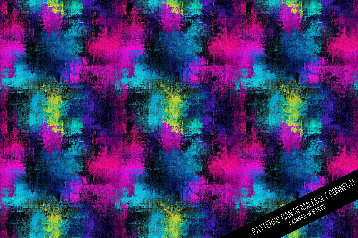 Neon Grunge Seamless - Volume 1, a Pattern Graphic by Chromolume Studio (Photo 7 of 15)