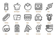 Gastronomy Icon Pack, an Outline Icon by Tekuni (Thumbnail 4 of 10)