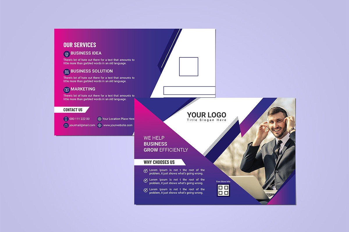 Postcard Design, a Card Template by Studio Retouch (Photo 3 of 4)