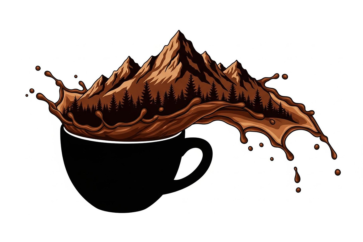 Mountain Coffee Cup Bundle, an Object Illustration by yasushie (Photo 24 of 31)