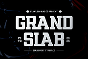 Grand Slab - Slab Sport Font, a Slab Serif Font by Flawless And Co (Thumbnail 1 of 10)