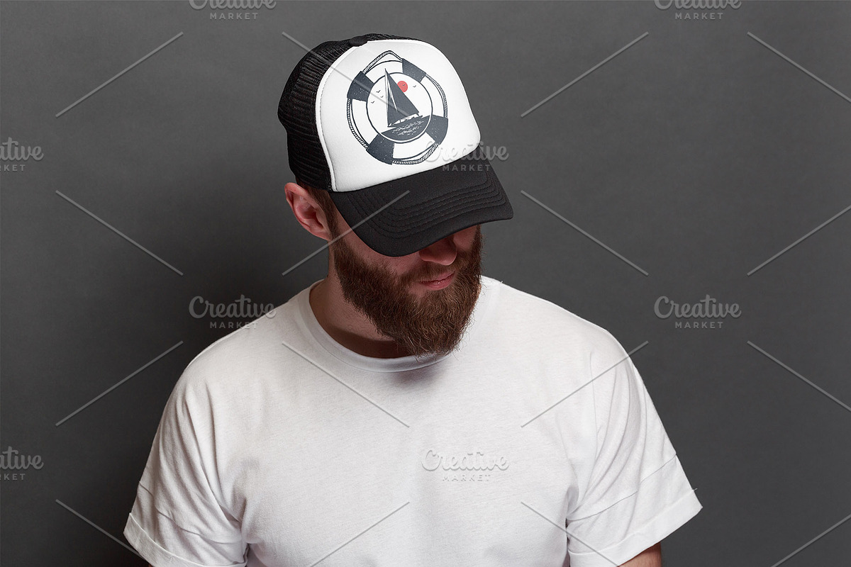 Baseball Hat Mock Up PACK 18, a Hat Mockup by Arfis (Photo 16 of 18)
