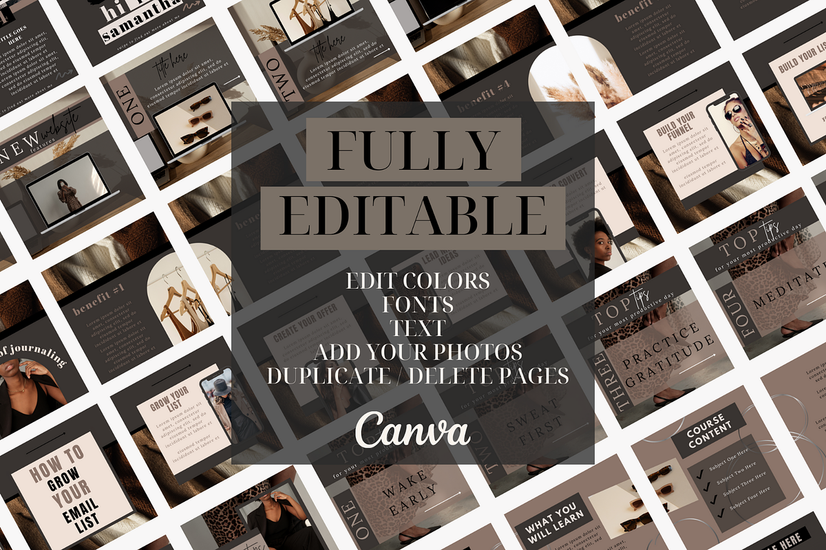 Modern Instagram Canva Carousels, a Social Media Template by Oh So Social Boutique (Photo 4 of 6)