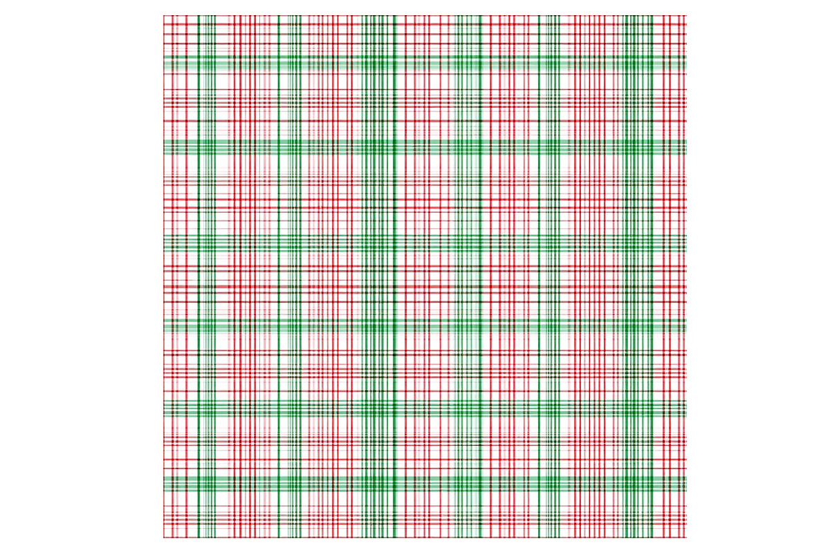 Christmas Gingham Plaid Digital Pape, an Illustration by Designworld (Photo 5 of 6)