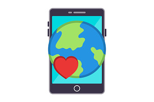 Smartphone Illustration Icon, an Icon by Pexelpy