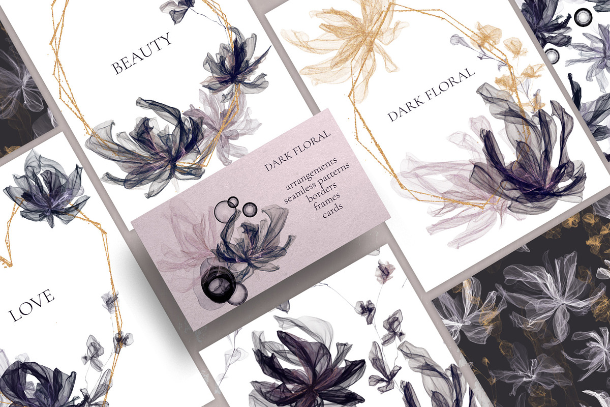 Dark Floral, an Illustration by Salted Galaxy (Photo 2 of 18)