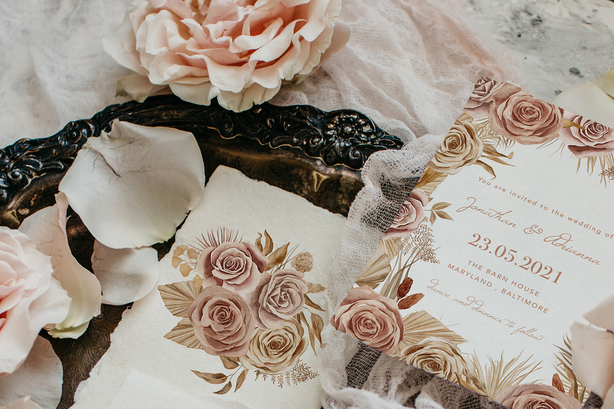 Bohemian Roses and Dried Leaves, an Illustration by Backyard Rose (Photo 11 of 16)