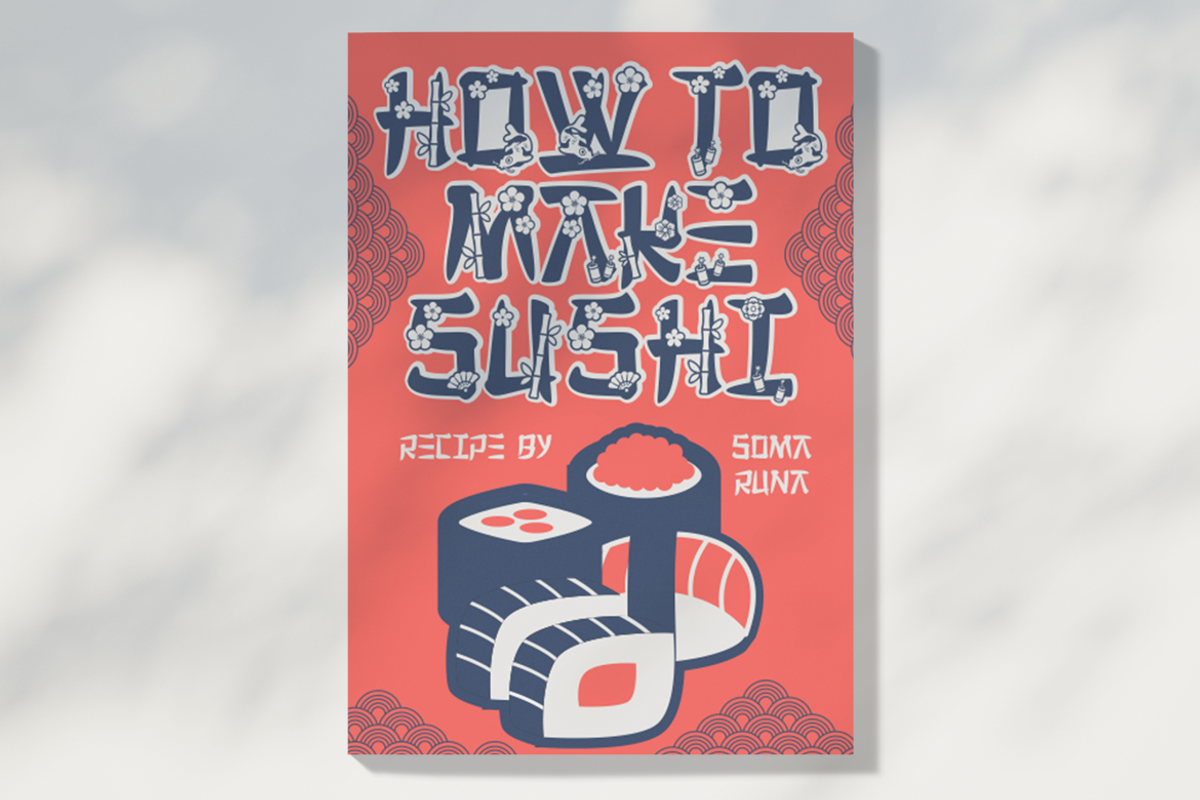 Sushi Fusion - Asian Theme Font, a Font by PutraCetol Studio (Photo 3 of 11)