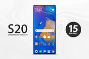 Note S20 Smartphone Mockups, an Android Mockup by ydlabs (Thumbnail 1 of 5)