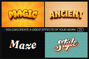 12 Text Effect Templates, a Layer Style Add-On by iDoodle Studio (Thumbnail 3 of 6)