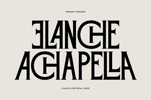 Elanche – Classic Editorial Serif, a Serif Font by Mahesans Co