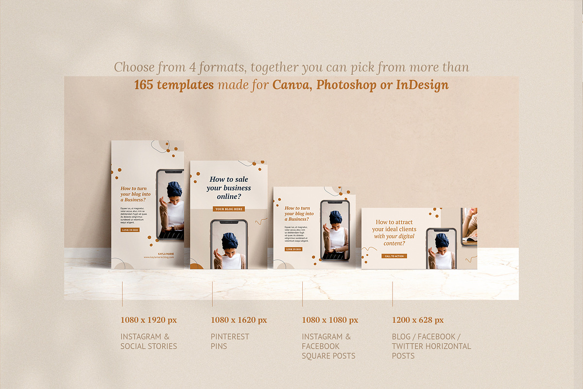 Social Media Bundle K / CANVA, PS, a Social Media Template by Mirazz (Photo 4 of 15)