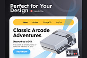 Retro Game Console 3D Icons, an Object 3D Model by Rakata Studio (Thumbnail 4 of 7)