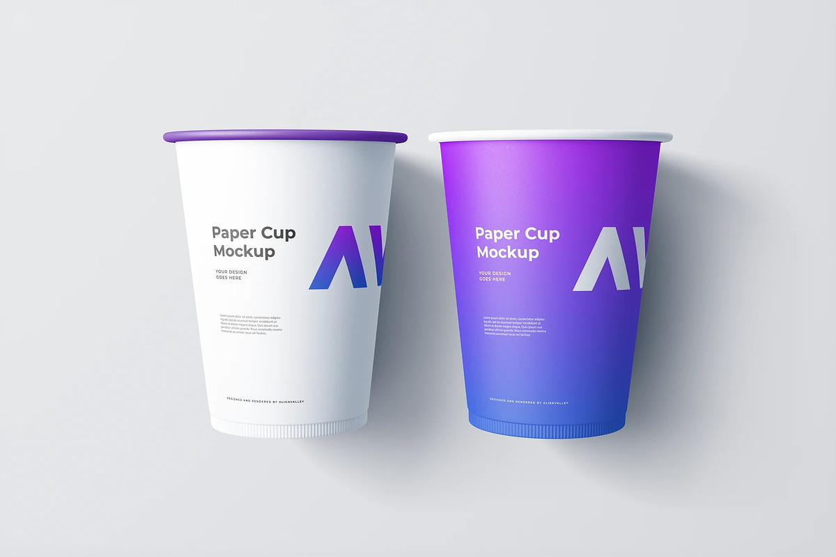 Customizable Paper Cup Mockup, a Cups & Container Mockup by zpackcreative (Photo 1 of 4)