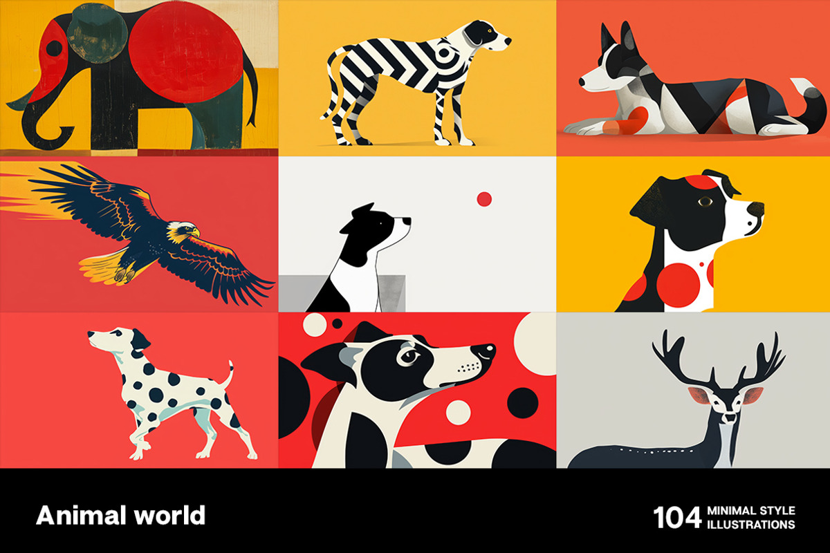 Animal world. 104 images, an Animal Illustration by Handmadefont (Photo 7 of 17)