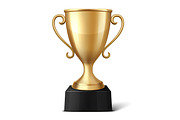 3D Trophy Cup Set, a Graphic by Gomolach (Thumbnail 3 of 3)