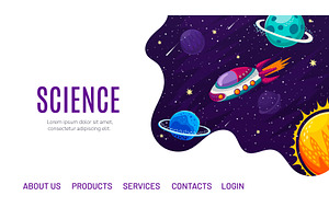 Galaxy Space Landing Page