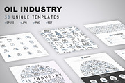Oil Industry Icons Set | Concept, an Outline Icon by Alex Blogoodf (Thumbnail 6 of 9)