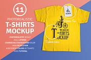 11 Photorealistic T-Shirt Mockup, a Shirt Mockup by GraphicHero (Thumbnail 1 of 5)