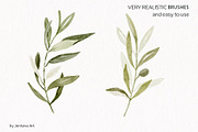 Realistic watercolor brushes - PS, a Brush Add-On by Jenteva Art (Thumbnail 3 of 11)