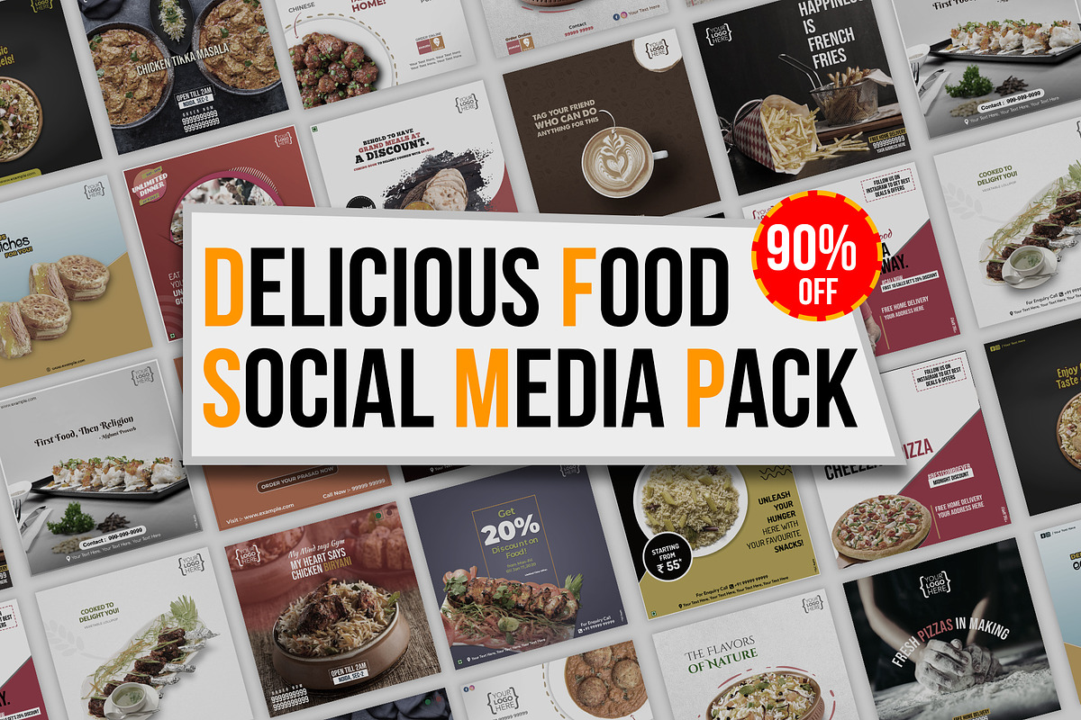 Restaurant Social Media Pack, a Graphic by Wow Designs (Photo 1 of 4)