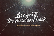 Pink Lemonade Brush Font, a Script Font by Nicky Laatz (Thumbnail 4 of 12)