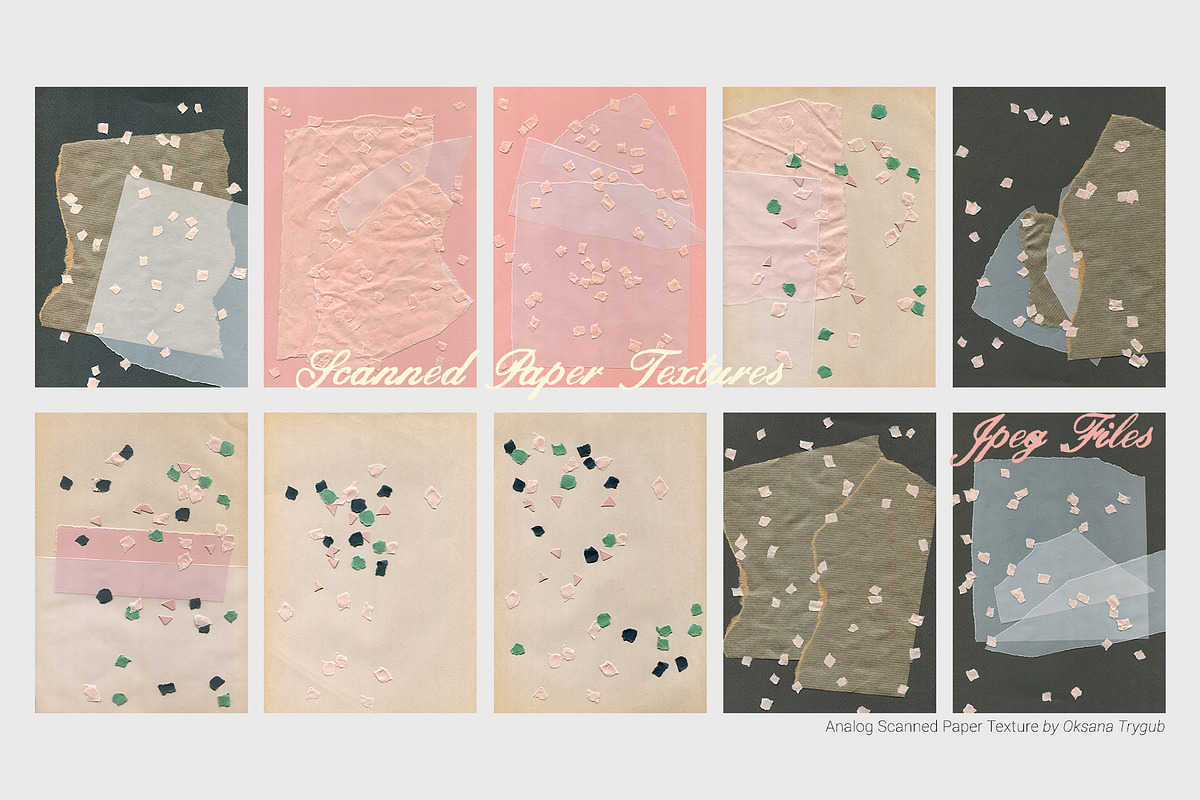 Scanned Confetti Paper Textures Pack, a Texture Graphic by Oksana Trygub (Photo 9 of 17)