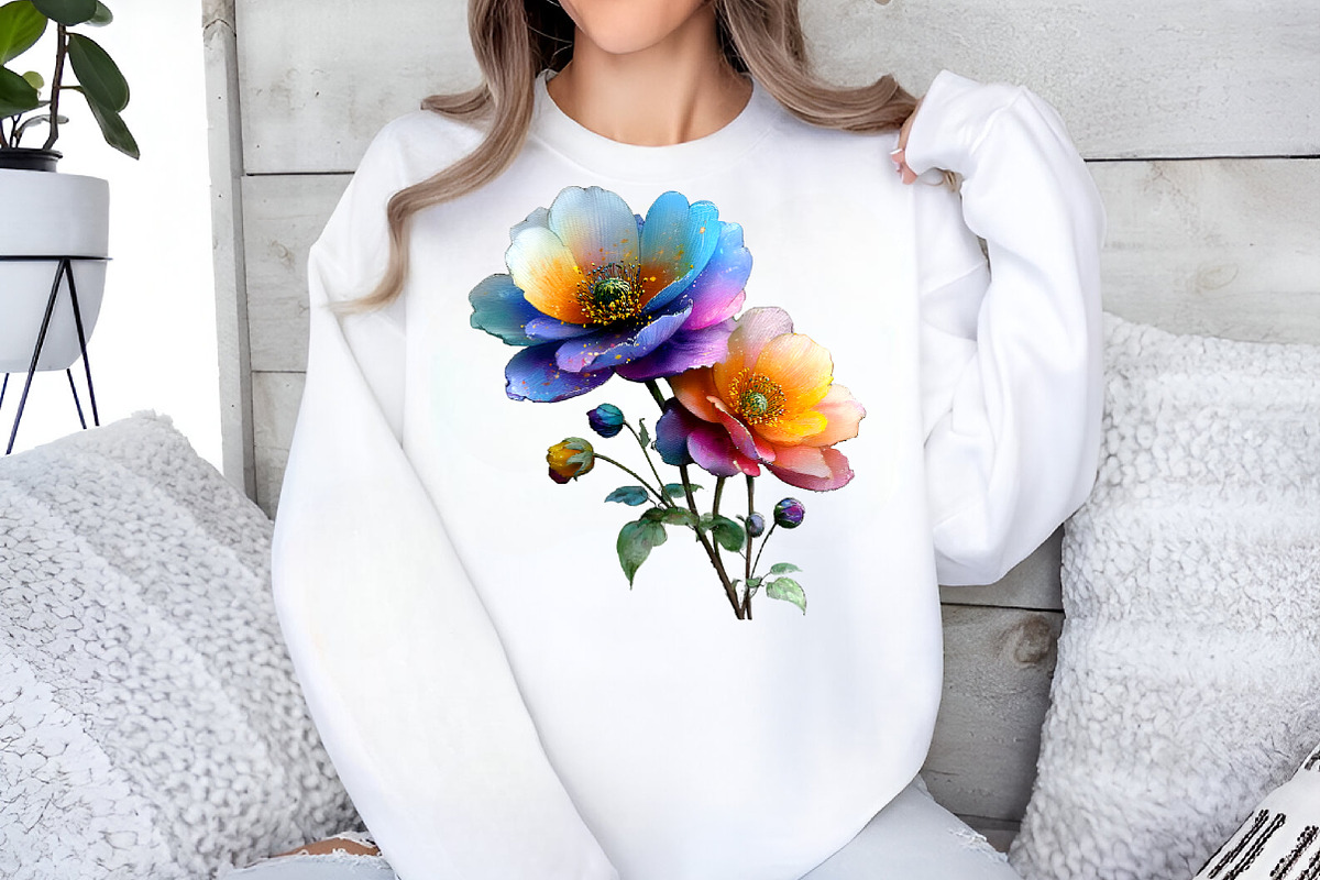 Watercolor Cosmos Flowers clipart, an Illustration by GatewayDesign (Photo 5 of 5)