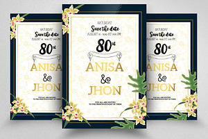 Wedding Floral Invite Templates, an Invitation Template by Psd Templates