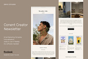 Content Creator Newsletter Template, an Email Template by ONYU Studio (Thumbnail 1 of 4)