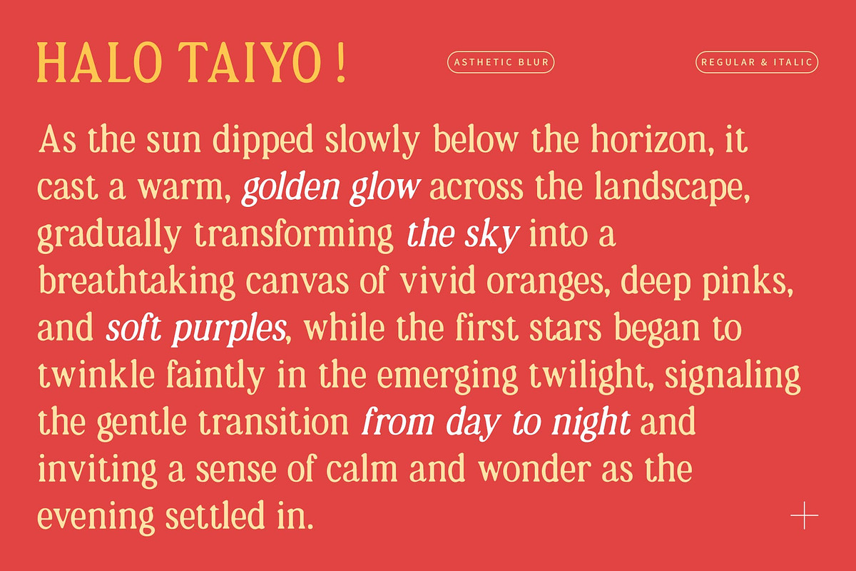 Asthetic Blur, a Serif Font by Craft Supply Co. (Photo 2 of 8)