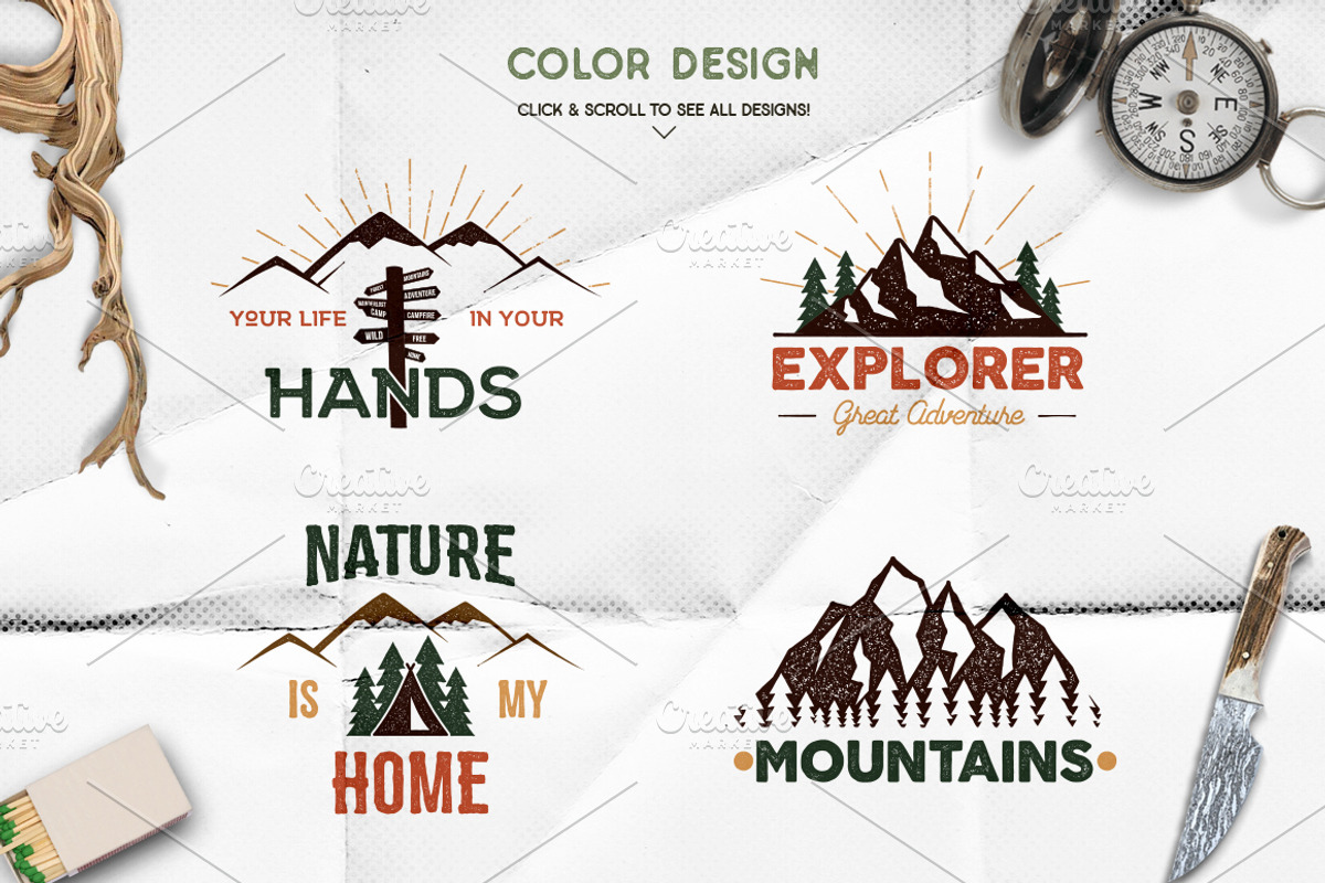 Vintage Adventure Branding Kit, a Branding & Logo Template by JeksonGraphics (Photo 35 of 55)