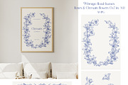 Vintage baroque frames Toile Vector, a Decorative Illustration by ON_lineart_store (Thumbnail 2 of 10)