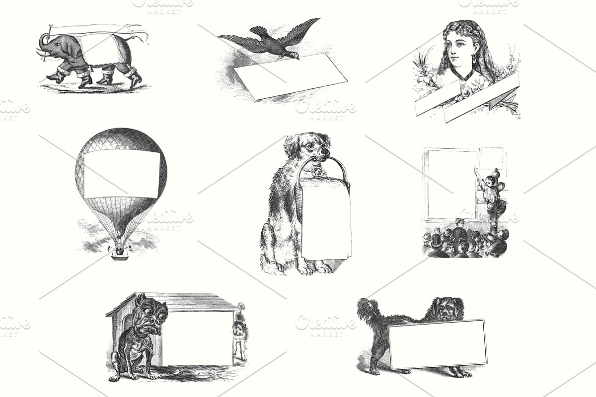 Electrotype Character Banners, an Animal Illustration by Blue Line Design (Photo 5 of 6)