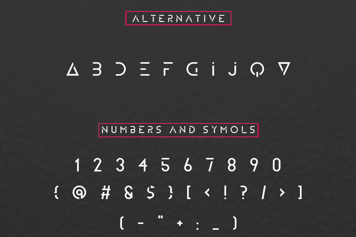 ZELDA typeface (REGULAR) preview 4